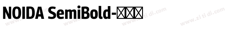 NOIDA SemiBold字体转换